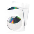 Quality Park No-Tear CD/DVD Sleeve, White, Paper, PK100 QUA77203