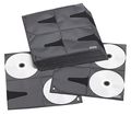 Vaultz CD/DVD Sleeve Refill, Blk/Clr, PK25 IDEVZ01401