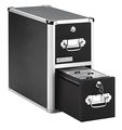 Vaultz CD/DVD File w/Lock, 2-Drawer, Black IDEVZ01094