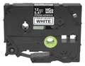Brother Adhesive Label Tape Cartridge 0.47" x 26-1/5 ft., Black/White HGeS2315PK