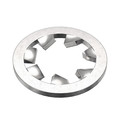 Zoro Select External Tooth Lock Washer, For Screw Size M4 Steel, Zinc Plated Finish, 100 PK M37480.040.0001