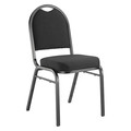 National Public Seating Stacking Chair, 9200 Series, Fabric Black 9260-BT