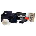 Chicago Protective Apparel Arc Flash Jacket and Bib Kit, Navy, L AG-43-L