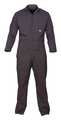 Chicago Protective Apparel Flame Resistant Coverall, Navy Blue, Cotton Blend, 5XL 605-USN-5XL