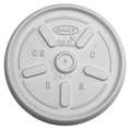 Dart Lid for 10 oz. Hot Cup, Flat, Vented, White, Pk1000 10JL
