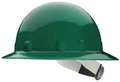 Fibre-Metal By Honeywell Full Brim Hard Hat, Type 1, Class E, Ratchet (8-Point), Green E1RW74A000