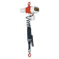 Harrington Electric Chain Hoist, 400 lb, 6 ft, Hook Mounted - No Trolley, 120v, White and Orange ED400DA-6