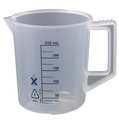 Lab Safety Supply Beaker with Handle, 250mL, PK6 23X902