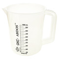 Zoro Select Beaker, 1000mL, 50mL, Polypropylne, Wht, PK4 P50805