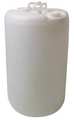 Zoro Select Closed Head Transport Drum, Polyethylene, 20 gal, Unlined, White THP20W