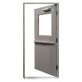 Securall Steel Door with Frame, LHR, 84 in H, 36 in W, 1 3/4 in Thick, 18 Gauge Steel HDQH3684RH