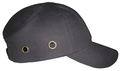 Condor Vented Bump Cap, Baseball Cap Style, Long Brim, Fits Hat Size 6 3/4 to 7 3/8, Black 23Z355