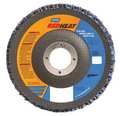 Norton Abrasives Flap Disc, 7 In x 120 Grit, 7/8 63642504338