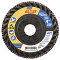 Norton Abrasives Flap Disc, 4 1/2 In x 60 Grit, 7/8, Series: SG Blaze(R) 66254400254