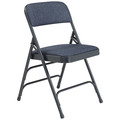 National Public Seating Folding Chair, Blue, 18-3/4 In., PK4 2304