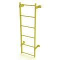 Tri-Arc 5 ft. Ladder, Steel, Standard Fixed, 6-Rung, Steel, 6 Steps, Top Exit, Safety Yellow Finish WLFS0106-Y