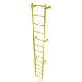 Tri-Arc 12 ft. Ladder, Steel, Standard Fixed, 13-Rung, Steel, 13 Steps, Safety Yellow Finish WLFS0113-Y