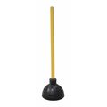 Jones Stephens Plunger, Force Cup, Prfsnl Style, Black, 6" D18002