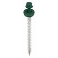 Acorn International Wood Screw, #9 X 2-1/2", 2-1/2 in, Green Metal 250 PK SW-MW25FG250