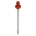 Acorn International Wood Screw, #9 X 3", 3 in, Barn Red Metal 250 PK SW-MW3BR250