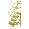 Tri-Arc Rolling Ladder, Steel, Safety Angle, 4-Step KDEC104166-Y