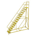 Tri-Arc Rollng Ladder, Steel, Safety Angle, 15-Step KDEC115246-Y