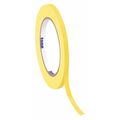 Tape Logic Tape Logic® Colored Masking Tape, 4.9 Mil, 1/2" x 60 yds., Yellow, 12/Case T93300312PKY