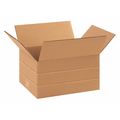 Partners Brand Multi-Depth Corrugated Boxes, 10" x 8" x 6", Kraft, 25/Bundle MD1086