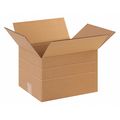 Partners Brand Multi-Depth Corrugated Boxes, 12" x 10" x 6", Kraft, 25/Bundle MD12106