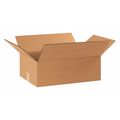 Partners Brand Flat Corrugated Boxes, 17 1/4" x 11 1/4" x 5", Kraft, 25/Bundle 17115