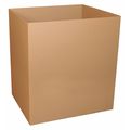 Partners Brand Double Wall Gaylord Bottom, 48" x 40" x 48", Kraft, 5/Bundle GL484048DW