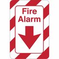 Partners Brand Fire Alarm, Facility Sign, 9"x6", 9" Width, 1/8" Plastic SN403