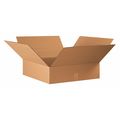 Partners Brand Flat Corrugated Boxes, 18" x 18" x 5", Kraft, 25/Bundle 18185