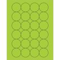 Tape Logic Tape Logic® Fluorescent Circle Laser Labels, 1 2/3", Fluorescent Green, 2400/Case LL196GN