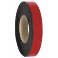 Partners Brand Warehouse Labels, Magnetic Rolls, 1" x 100', Red, 1/Case LH155
