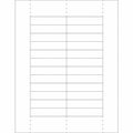 Partners Brand Plastic Label Holder Insert Cards, 11/16" x 3", White, 1200/Case LH242