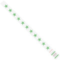 Tyvek Tyvek® Wristbands, 3/4" x 10", Green Stars, 500/Case WR104GN