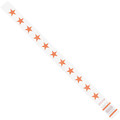 Tyvek Tyvek® Wristbands, 3/4" x 10", Orange Stars, 500/Case WR104OR