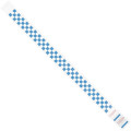 Tyvek Tyvek® Wristbands, 3/4" x 10", Blue Checkerboard, 500/Case WR103BE