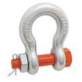 Campbell Chain & Fittings 3/4" Alloy Anchor Shackle, Bolt Type, Forged Alloy, Galvanized 5391295