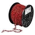 Campbell Chain & Fittings #3 Double Loop (Inco) Chain, Red Polycoat, 150' per Reel PG0722227N