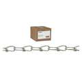 Campbell Chain & Fittings #3 Double Loop (Inco) Chain, Zinc Plated, 100' per Carton T0750324N
