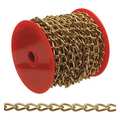 Campbell Chain & Fittings #70 Hobby/Craft Twist Chain, Brass Plated, 82' per Reel T0717017