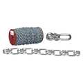 Campbell Chain & Fittings 5/0 Lock Link Single Loop Chain, Wrapped, Galvanized, 100' per Reel T0745037