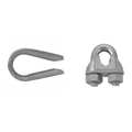 Campbell Chain & Fittings 1/8" Wire Rope Thimble, Electro-Galvanized T7670609