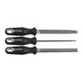 Crescent Nicholson 3 Piece 6" Bastard File Set with Ergonomic Handles 22015HNNN