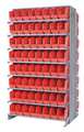 Quantum Storage Systems Steel Pick Rack, 36 in W x 64 in H x 24 in D, 16 Shelves, Red QPRD-201RD