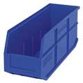 Quantum Storage Systems 65 lb Shelf Storage Bin, Polypropylene, 6 in W, 7 in H, 18 in L, Blue SSB461BL