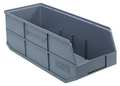 Quantum Storage Systems 70 lb Shelf Storage Bin, Polypropylene, 8 1/4 in W, 7 in H, 20 1/2 in L, Gray SSB483GY