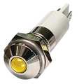 Zoro Select Round Indicator Light, Yellow, 120VAC 24M082